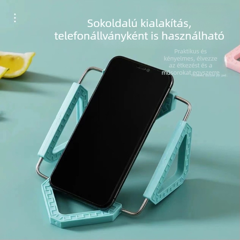Összecsukható szilikon placemat a konyhához, hőszigetelő alátét tányérok és edények számára