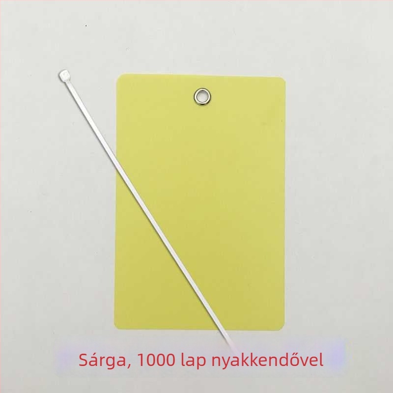 Átlátszó matt logisztikai akasztós címke PVC lemezhez – üres növényi jelzés