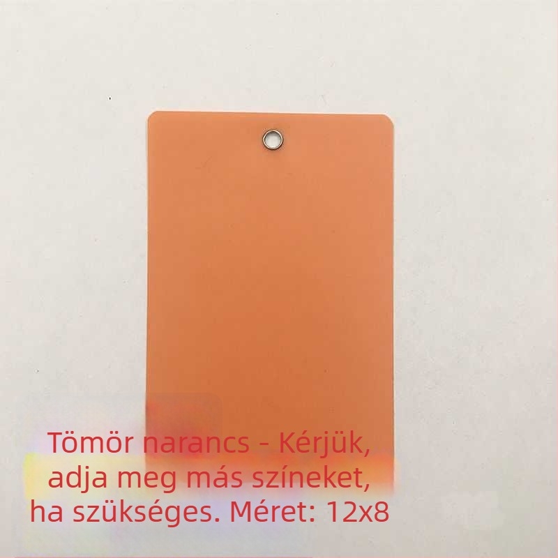 Átlátszó matt logisztikai akasztós címke PVC lemezhez – üres növényi jelzés