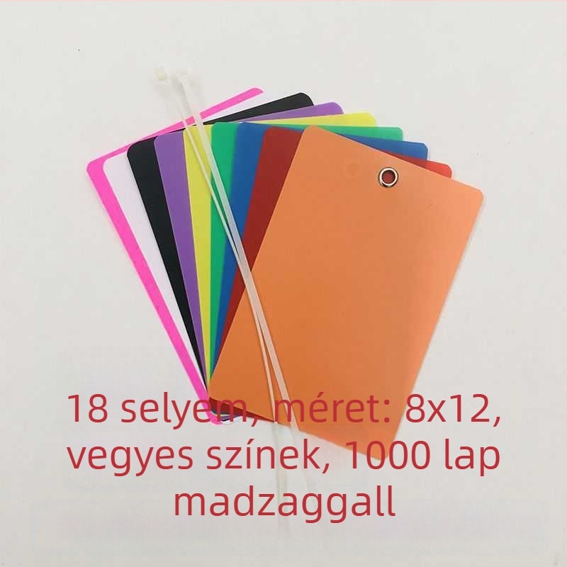 Átlátszó matt logisztikai akasztós címke PVC lemezhez – üres növényi jelzés