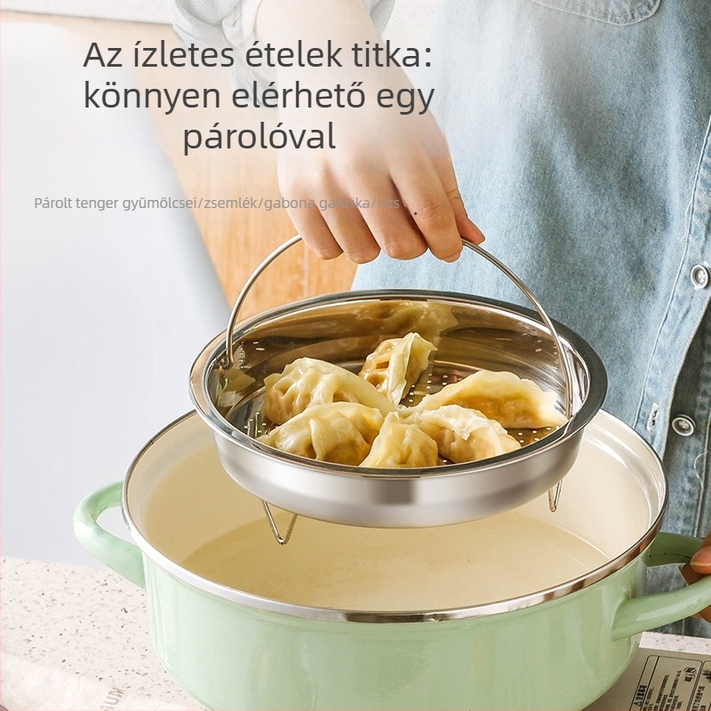 Élelmiszer-minőségű 304 rozsdamentes acél rizspároló kosár, vast gőzölő rács