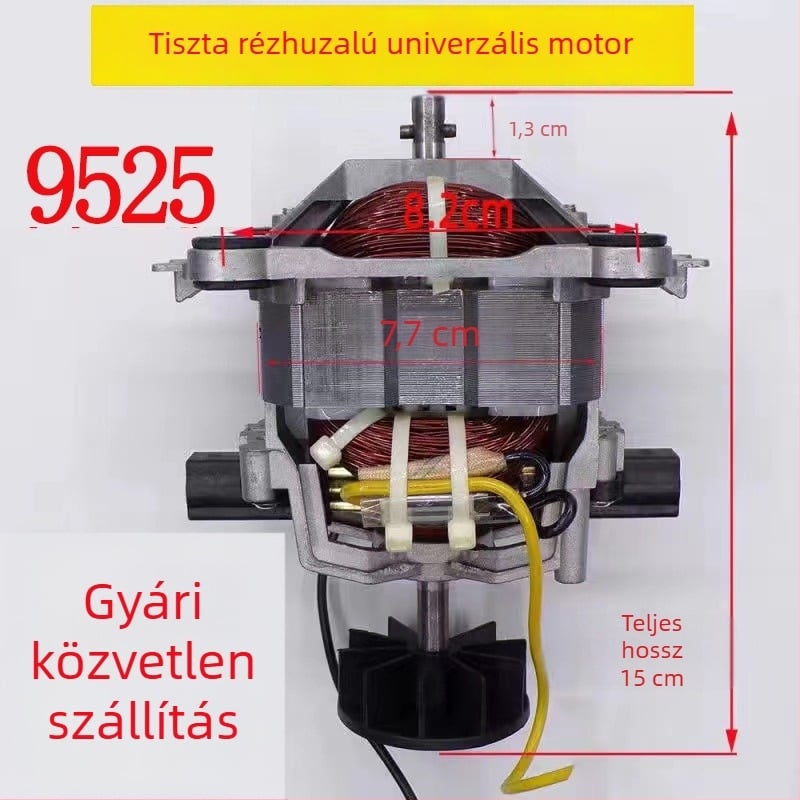 2 L-es erőteljes blendermotor tiszta réz tekercseléssel, modell 9525, universalizált kiegészítők 7630