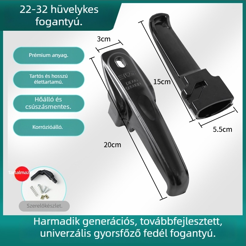 Univerzális fedőfogantyú nyomásfőző edényhez – alumínium ötvözet, vintage stílus