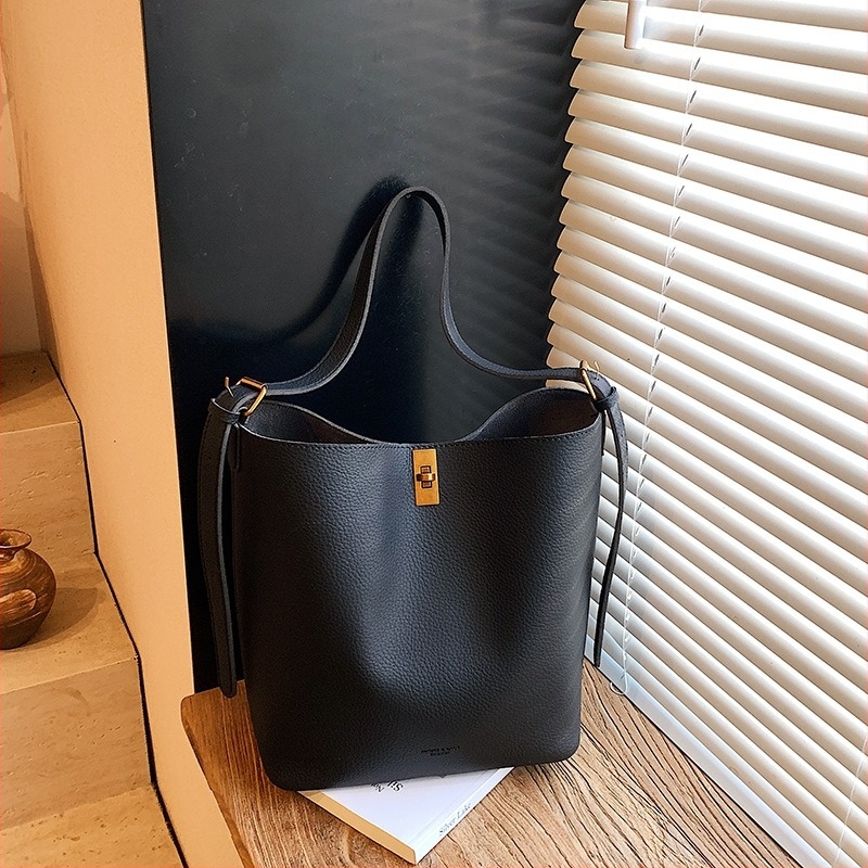 Retro hónaljtáska női, nagy kapacitású bucket crossbody, 2025 őszi-téli stílus
