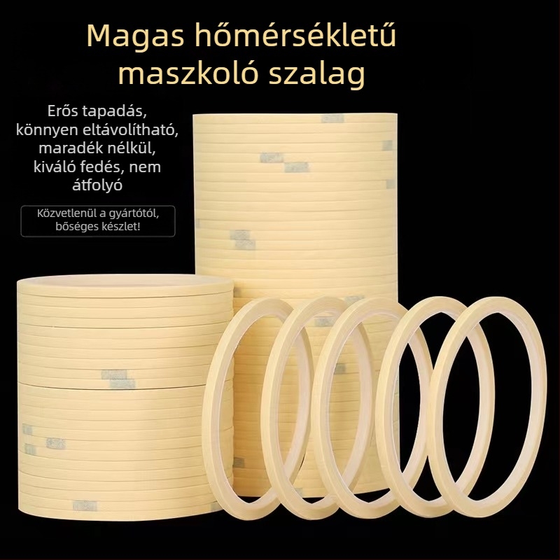 Hőálló, texturált papíralapú maszkolószalag, ultra vékony 1 mm, autófestéshez és körömdesignhoz, varratok láthatatlan fedése