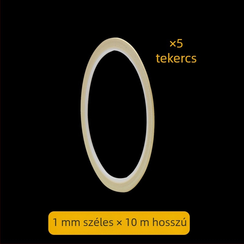 Hőálló, texturált papíralapú maszkolószalag, ultra vékony 1 mm, autófestéshez és körömdesignhoz, varratok láthatatlan fedése