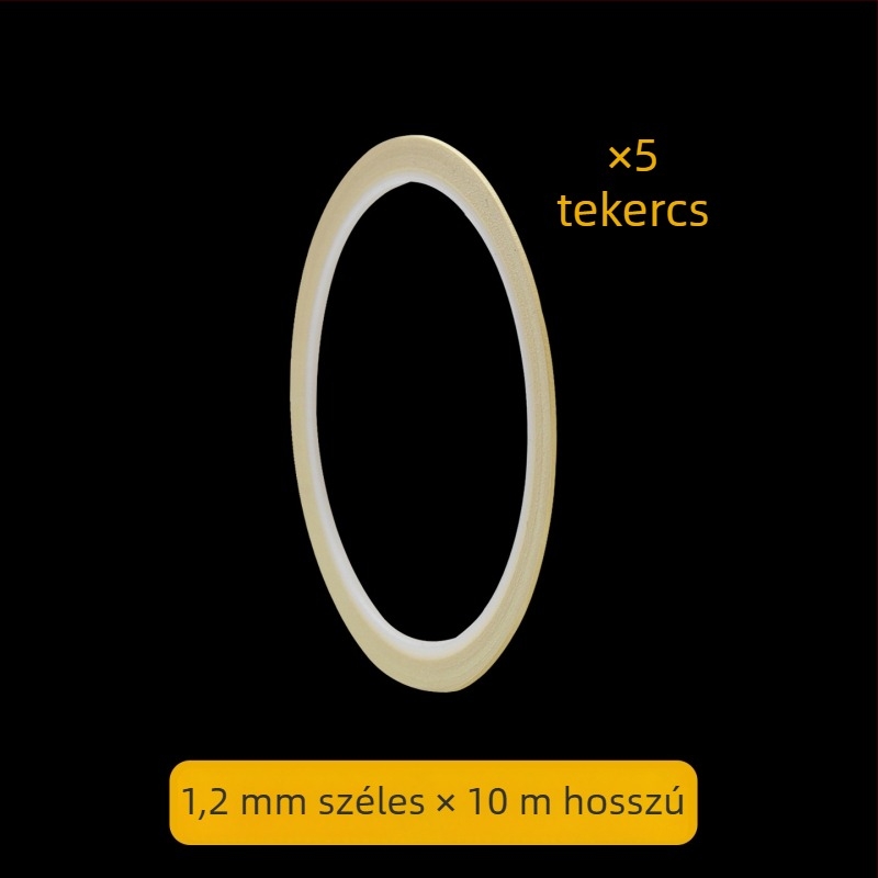 Hőálló, texturált papíralapú maszkolószalag, ultra vékony 1 mm, autófestéshez és körömdesignhoz, varratok láthatatlan fedése