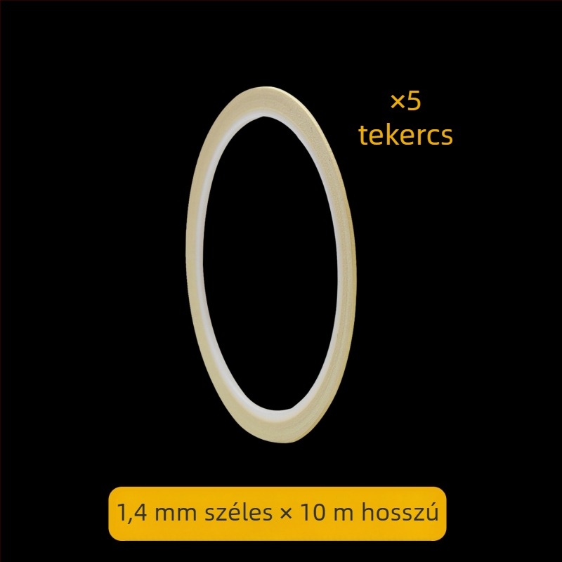 Hőálló, texturált papíralapú maszkolószalag, ultra vékony 1 mm, autófestéshez és körömdesignhoz, varratok láthatatlan fedése
