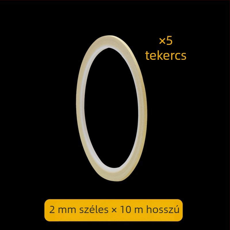 Hőálló, texturált papíralapú maszkolószalag, ultra vékony 1 mm, autófestéshez és körömdesignhoz, varratok láthatatlan fedése
