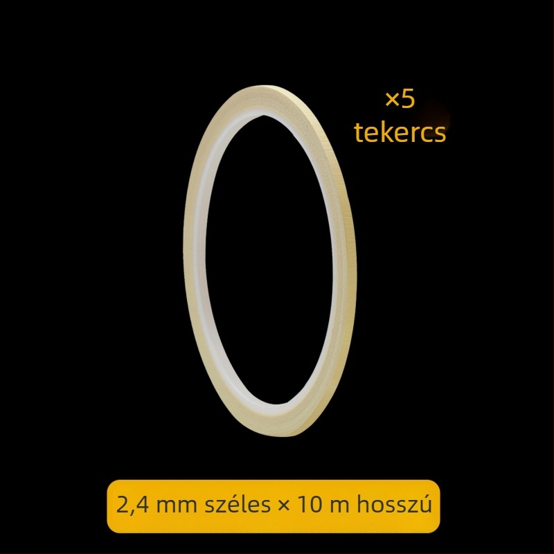 Hőálló, texturált papíralapú maszkolószalag, ultra vékony 1 mm, autófestéshez és körömdesignhoz, varratok láthatatlan fedése