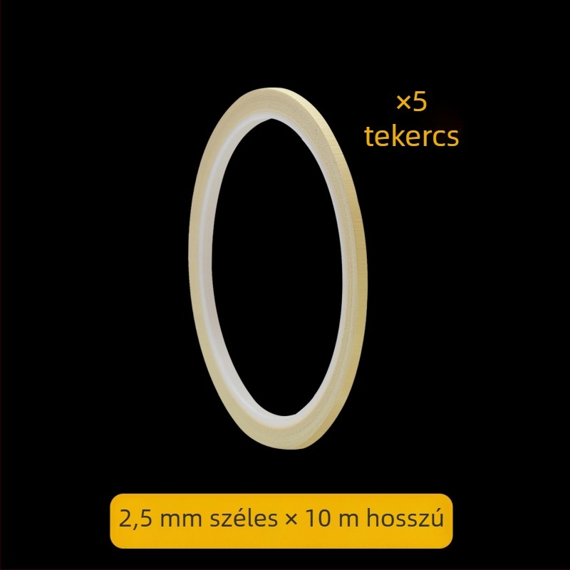 Hőálló, texturált papíralapú maszkolószalag, ultra vékony 1 mm, autófestéshez és körömdesignhoz, varratok láthatatlan fedése