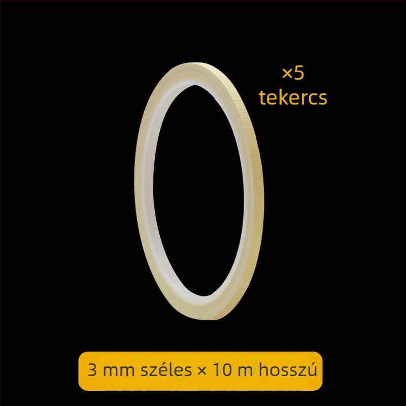 Hőálló, texturált papíralapú maszkolószalag, ultra vékony 1 mm, autófestéshez és körömdesignhoz, varratok láthatatlan fedése