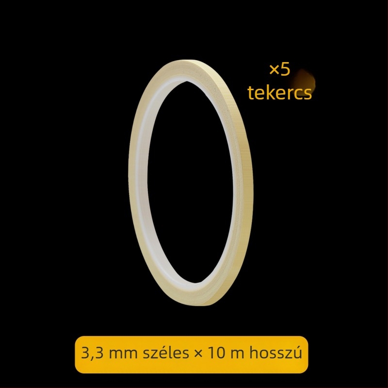 Hőálló, texturált papíralapú maszkolószalag, ultra vékony 1 mm, autófestéshez és körömdesignhoz, varratok láthatatlan fedése