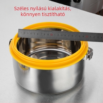 A524 Nagy kapacitású 304 rozsdamentes acél szigetelt ebédes doboz, hordozható, kétszintes