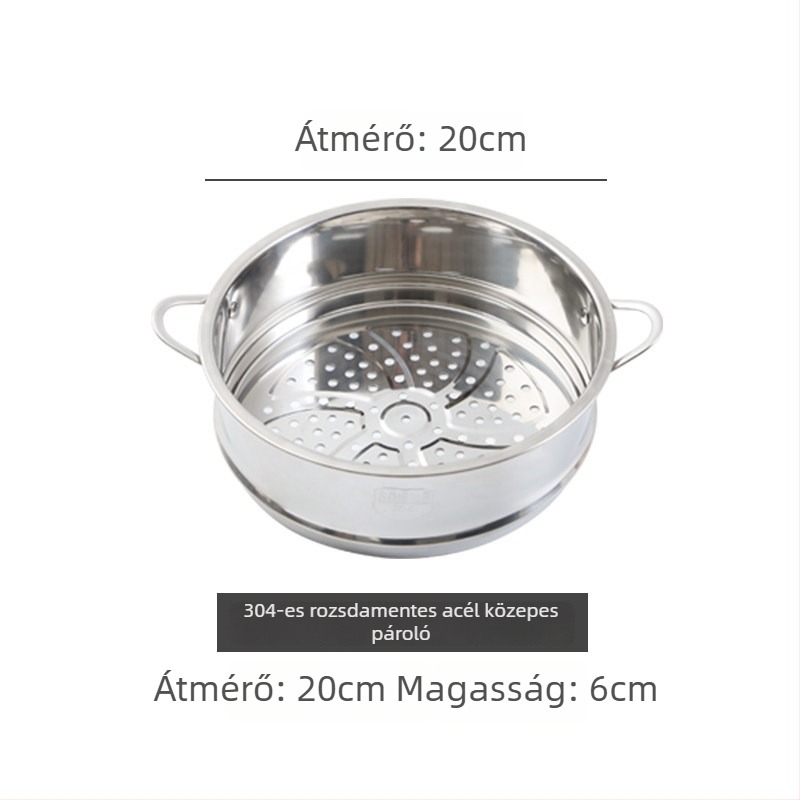 304 vastagított rozsdamentes acél, nagy átmérő, pároló háló, pároló kosár, pároló tálca, pároló állvány, serpenyő, összecsukható, élelmiszer-minőség