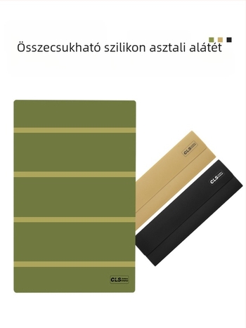 CLS összecsukható szilikon asztali alátét kültéri piknikhez – vízálló, olajálló, csúszásmentes, hőszigetelő alátét