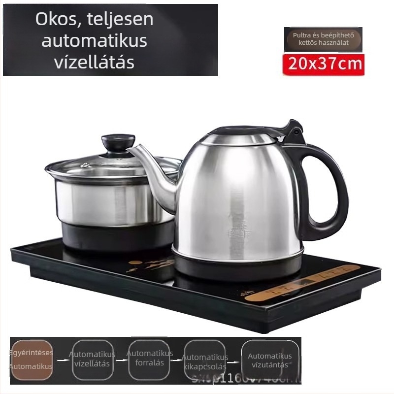 20×37 cm elektromos teafőző, egység a teásasztalhoz, beépített vízforralóval, kompatibilis a Xuan Yi Liangyuan teásasztallal