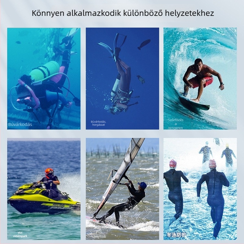 Yakevo 2,5 mm gyerekeknek készült búvárruha lányoknak, egybeöltözős, hosszú ujjú, hosszú lábszárú, neoprenből, cartoon mintával
