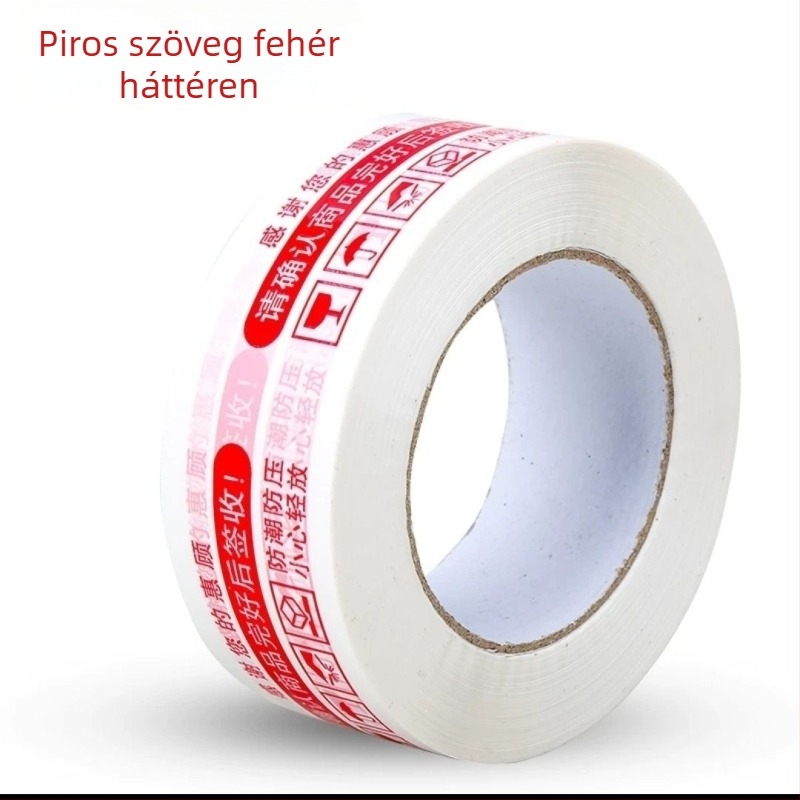 THANKYOU nyomtatott szalag gyors csomagoláshoz és dobozok lezárásához, divatos betűs szalag, nagy tekercs, 60 m hosszú, 4.5 cm széles