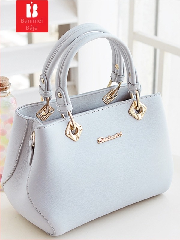 Banimei női táska, elegáns egyszínű váll- és crossbody táska, Boston stílusú nőknek