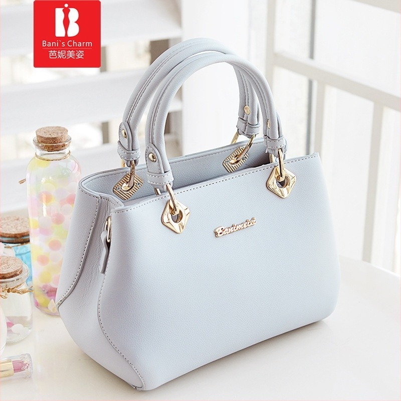 Banimei női táska, elegáns egyszínű váll- és crossbody táska, Boston stílusú nőknek