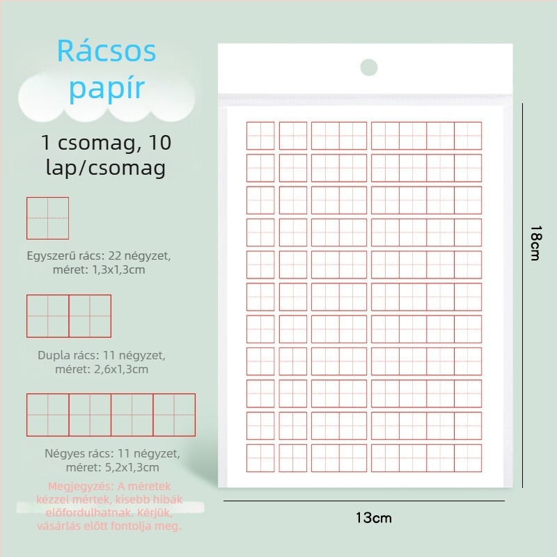 Első osztályos korrekciós matricák, helyesírási és szókorrekciókhoz, oktatási kellékek, 10 lapos csomag, modell JZDZ-Z001R, Step by step