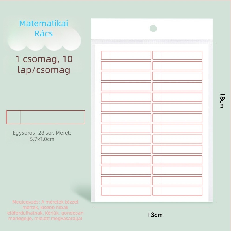 Első osztályos korrekciós matricák, helyesírási és szókorrekciókhoz, oktatási kellékek, 10 lapos csomag, modell JZDZ-Z001R, Step by step