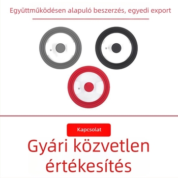 Többcélú fedő hőálló üvegből és szilikontömítővel, univerzális méretek, otthoni használatra