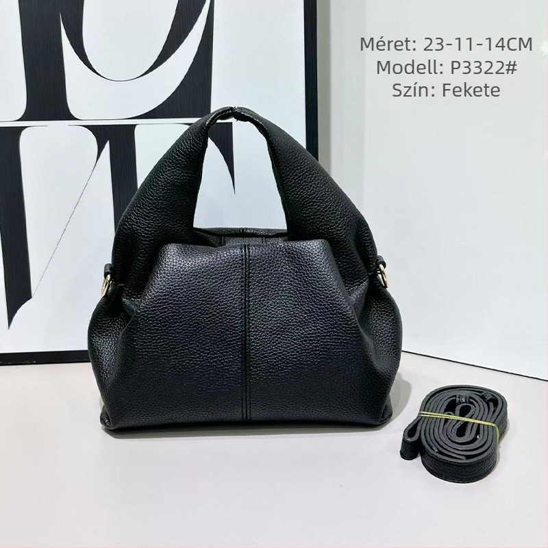 Cloud Bag PU női válltáska, crossbody, közepes méret, egyszínű