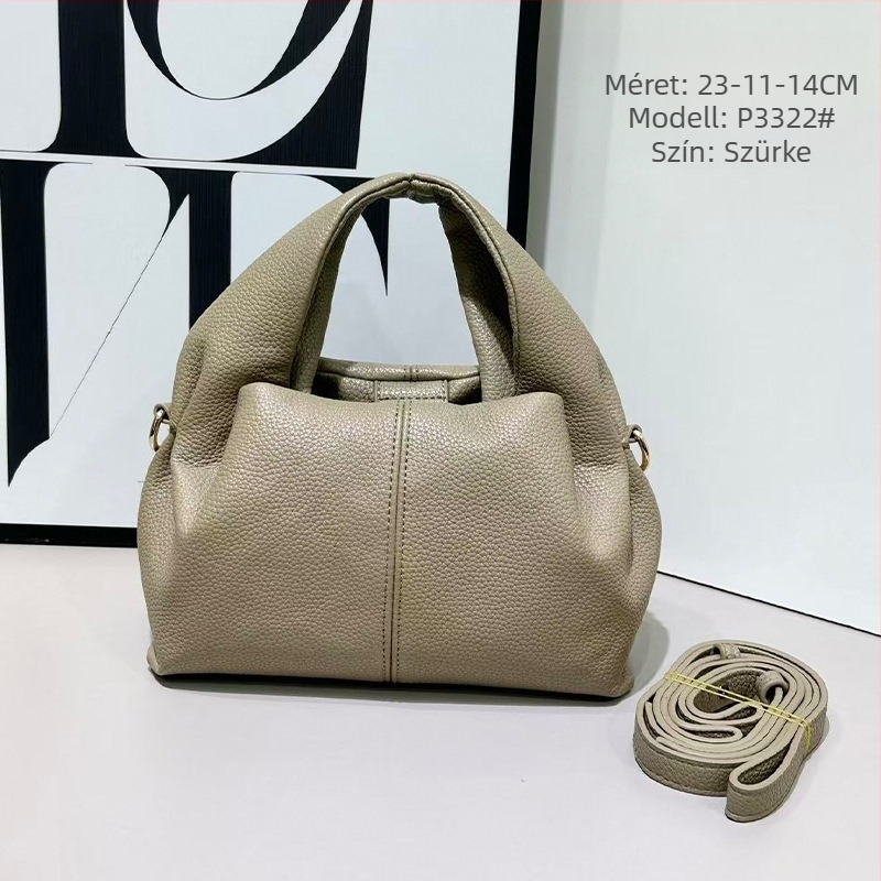 Cloud Bag PU női válltáska, crossbody, közepes méret, egyszínű