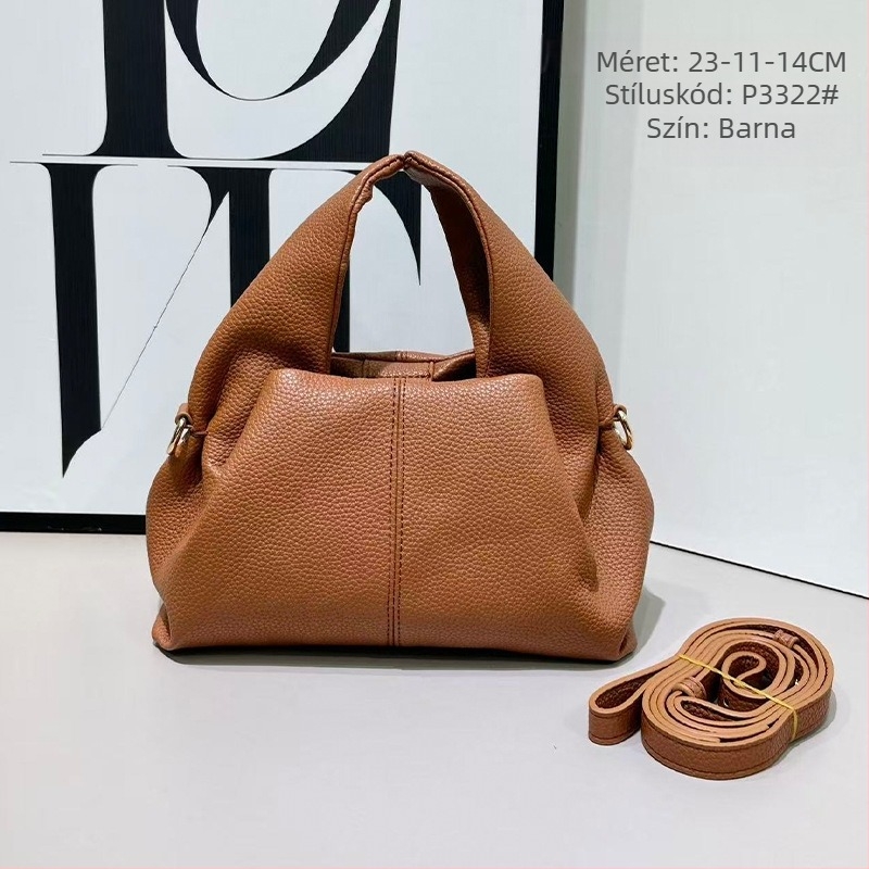 Cloud Bag PU női válltáska, crossbody, közepes méret, egyszínű