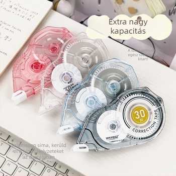 XDN 8110 30 mm széles korrektor szalag, nagy kapacitású, zökkenőmentes adagolás, egyszerű kialakítás, diákoknak