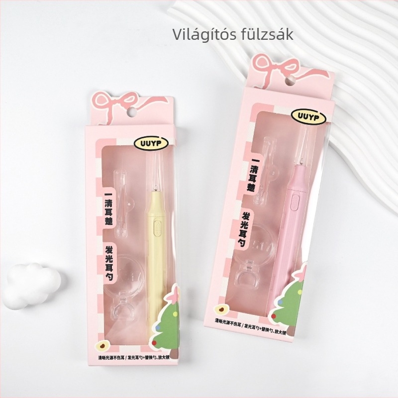 Youyouyipin Minimalista rozsdamentes acél fülkanál készlet — kompakt, hordozható, világító