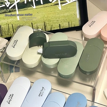 Macaron gradientes korrigáló szalag, nagy kapacitású, aranyos és hordozható iskolai kellék