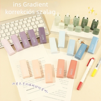 Gradient színű korrekciós szalag diákoknak, elegáns és csendes irodai kellék