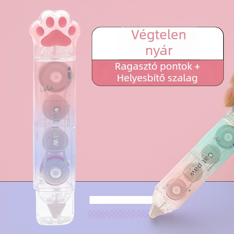 Dot Glue kétfunkciós korrektor szalag, gradient dizájn, nagy kapacitás, csendes működés, diákoknak