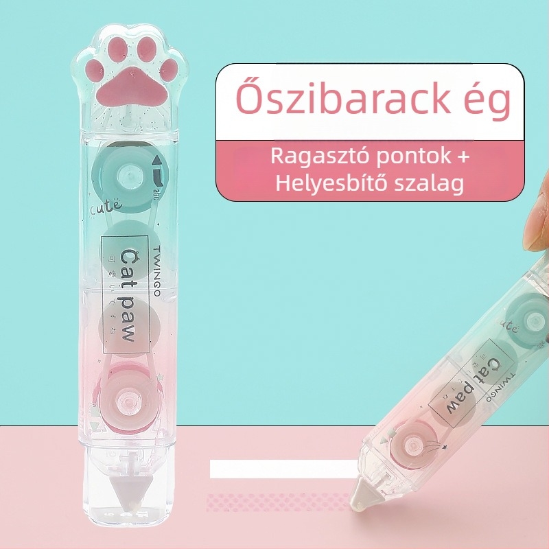 Dot Glue kétfunkciós korrektor szalag, gradient dizájn, nagy kapacitás, csendes működés, diákoknak
