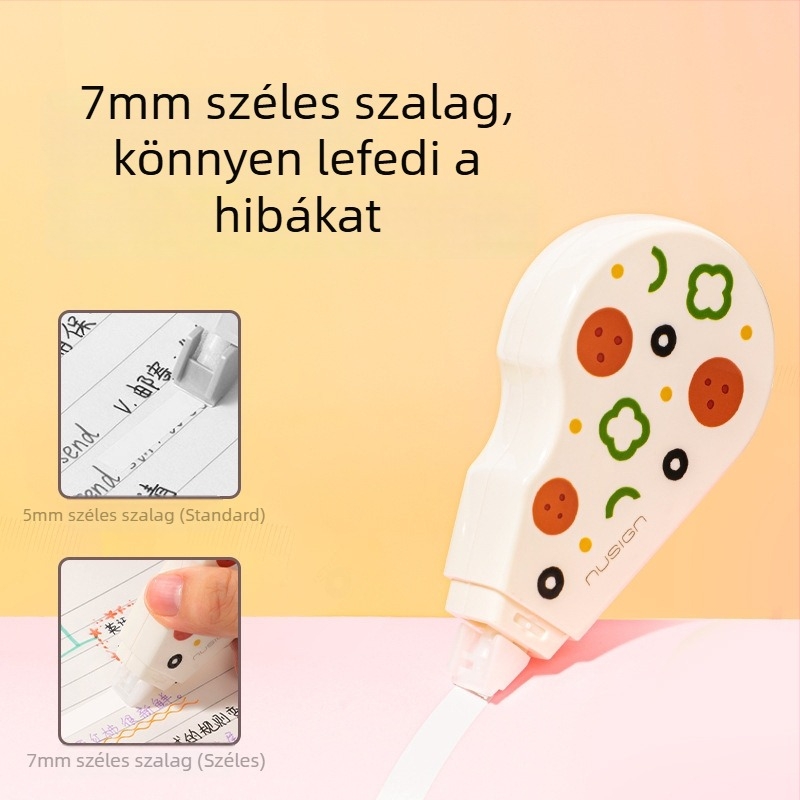 Deli széles korrekciós szalag középiskolásoknak, étel témájú dizájn, csendes működés