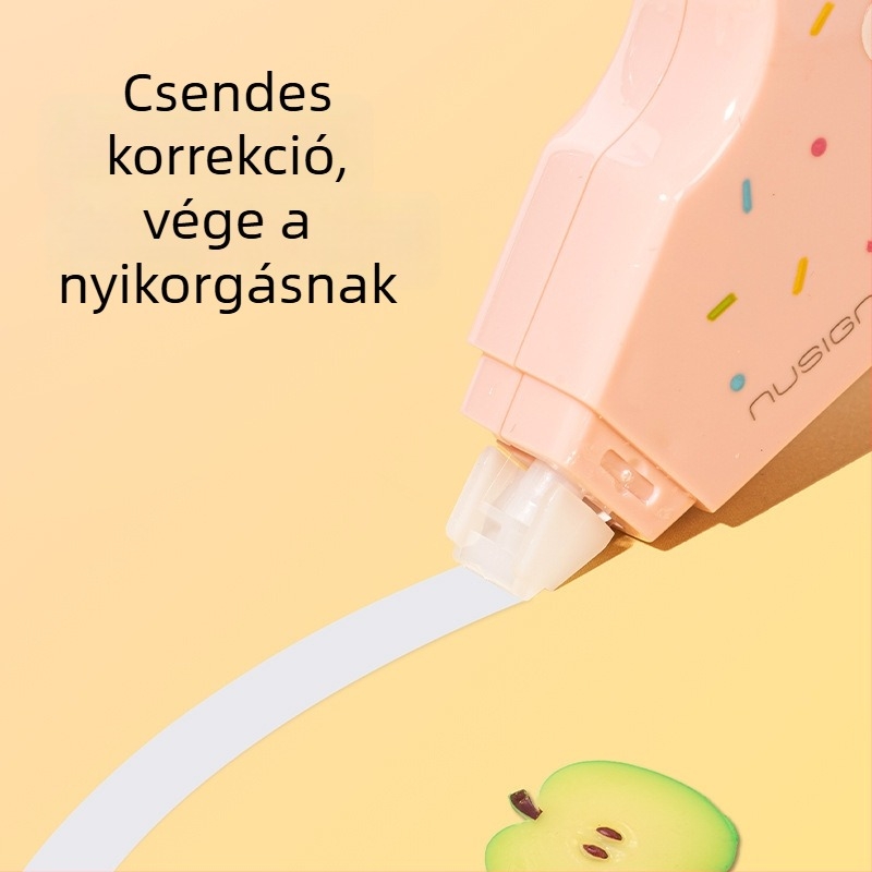 Deli széles korrekciós szalag középiskolásoknak, étel témájú dizájn, csendes működés