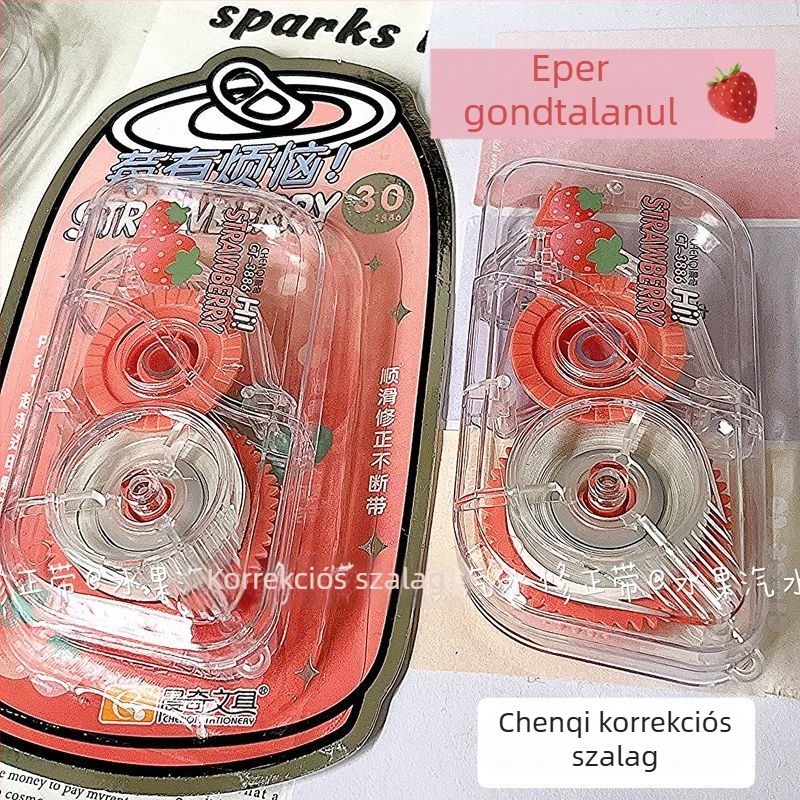 Chenqi Fruit Soda helyesítő szalag, átlátszó, nagy kapacitású, diákmodell