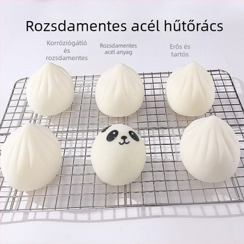 Négyzet alakú vasból készült sütő- és hűtőrács, tapadásmentes, tortákhoz, kenyérhez és süteményekhez – többfunkciós konyhai rács