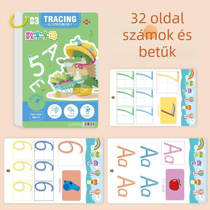 Gyerekeknek szóló tollirányítási edzőkártyák – kiírható írás- és tollmozgás gyakorlatok