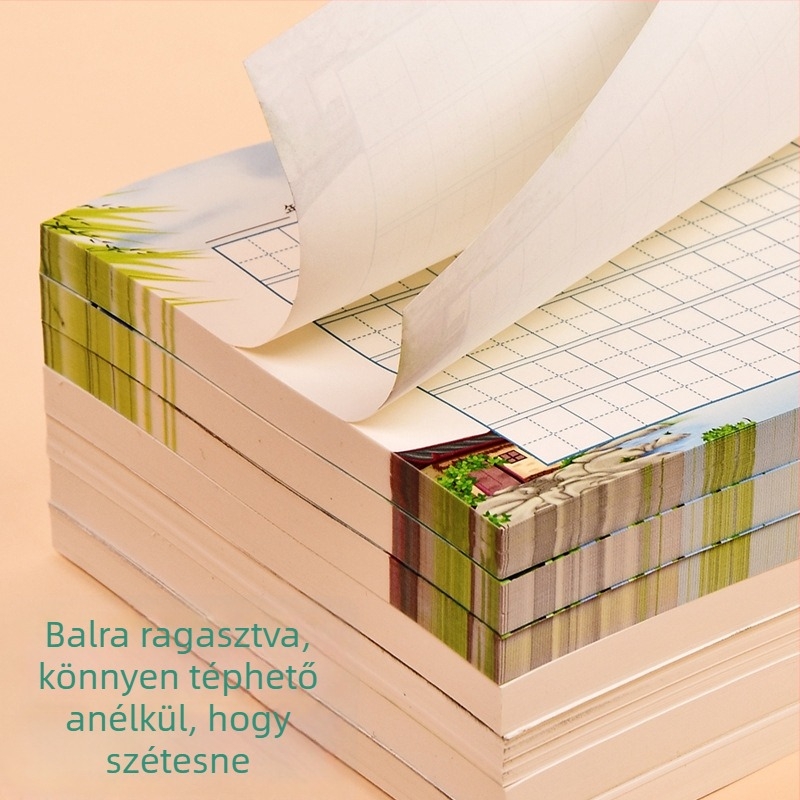Ősi költemények másolására szolgáló gyakorlófüzet általános iskolásoknak – napi másolási és kaligráfia gyakorlás vastag papíron, méret 140×210 mm