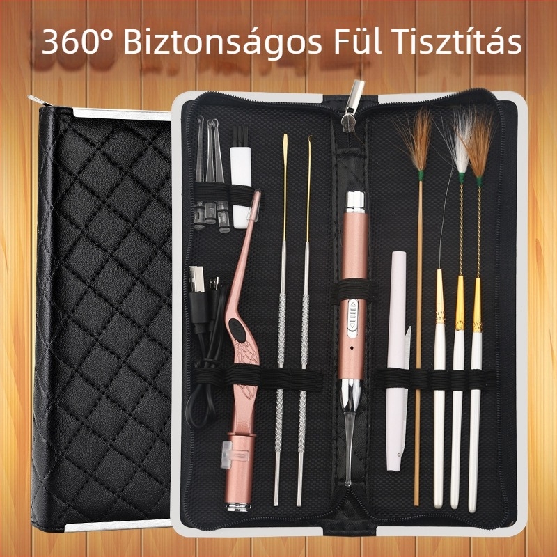 Asahi Glow fülkanál készlet – fényes, újratölthető, rozsdamentes acélból