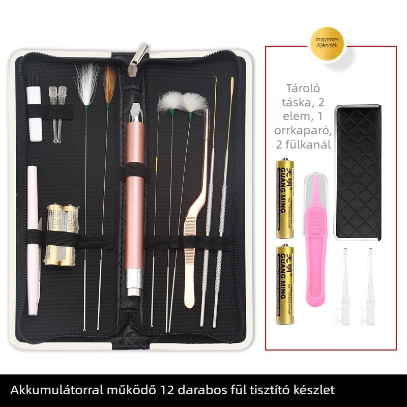 Asahi Glow fülkanál készlet – fényes, újratölthető, rozsdamentes acélból