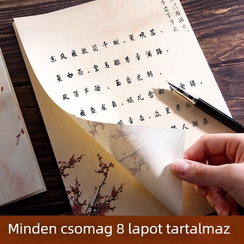 Antik kínai stílusú levélpapír kaligráfiához, A4 formátum