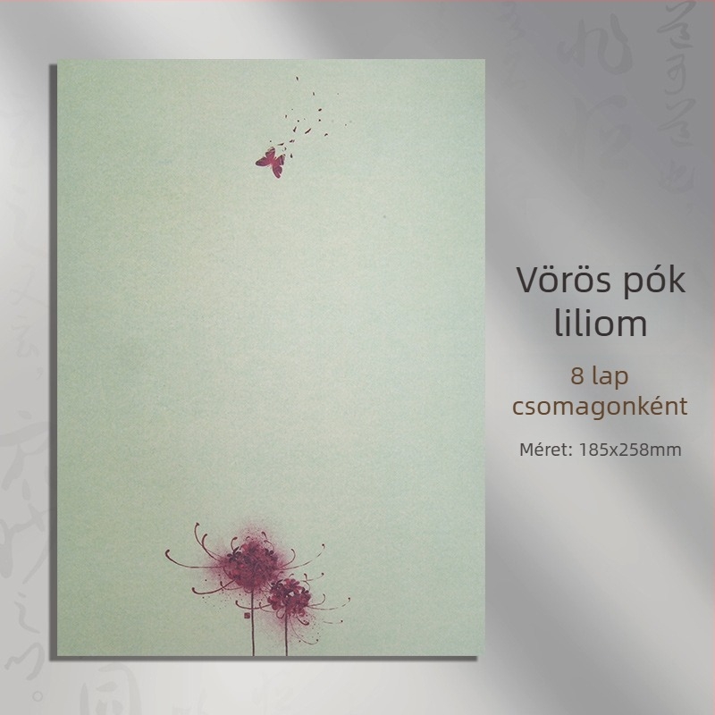 Antik kínai stílusú levélpapír kaligráfiához, A4 formátum