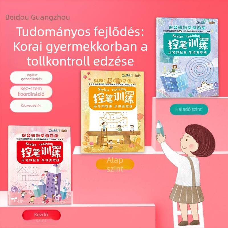 Íráskontroll gyakorlófüzet óvodásoknak – vonalvezetés és vonalrajz gyakorlása