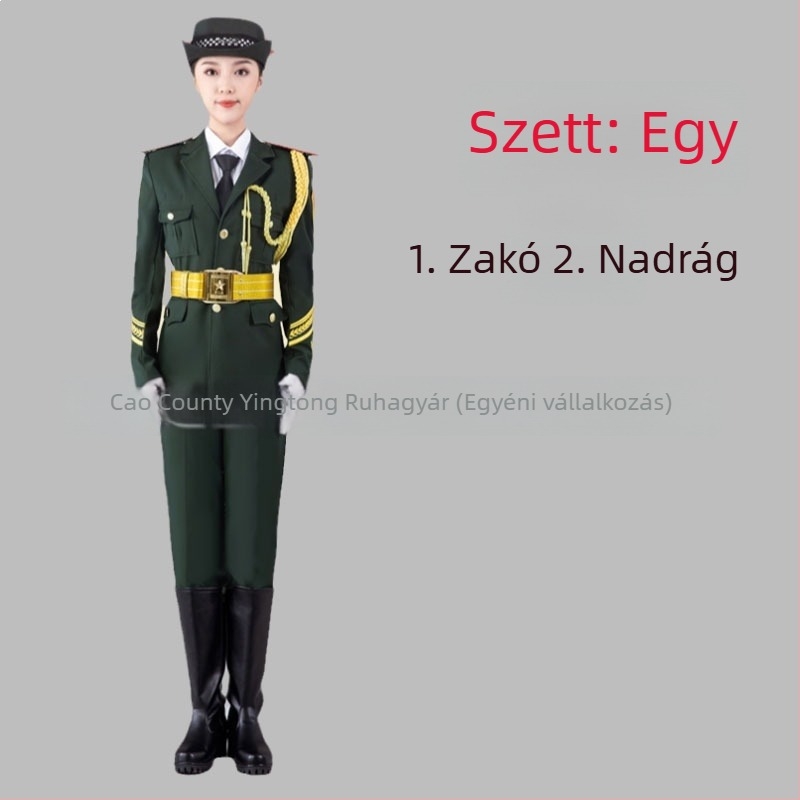 Poliészter iskolai egyenruha készlet diákoknak – katonai zenei együttes, tiszteletkaron és zászlóőrség