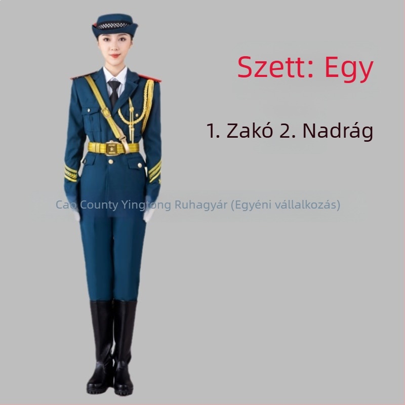 Poliészter iskolai egyenruha készlet diákoknak – katonai zenei együttes, tiszteletkaron és zászlóőrség
